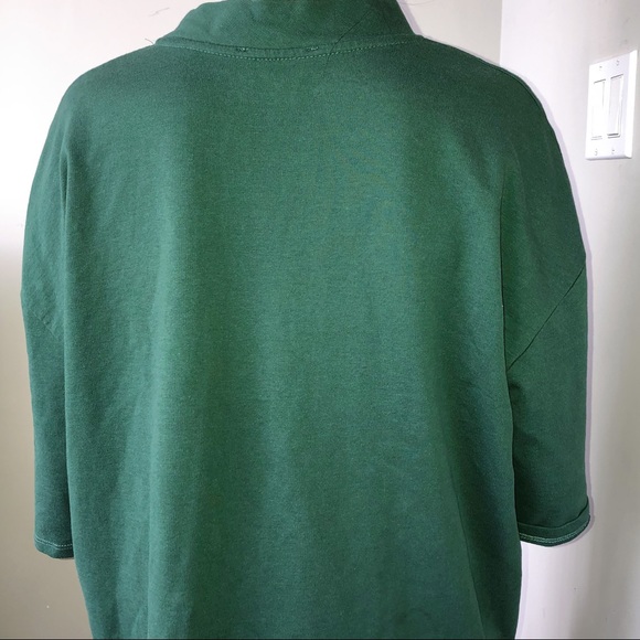 Green Mock Neck Dress - Picture 2 of 2